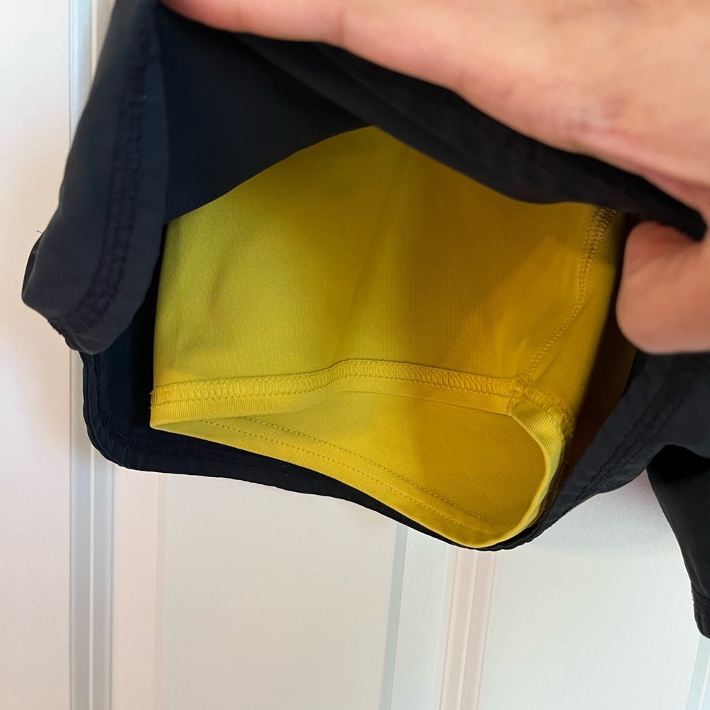 Nike Dri-FIT Black and Yellow Shorts - Picture 3 of 5